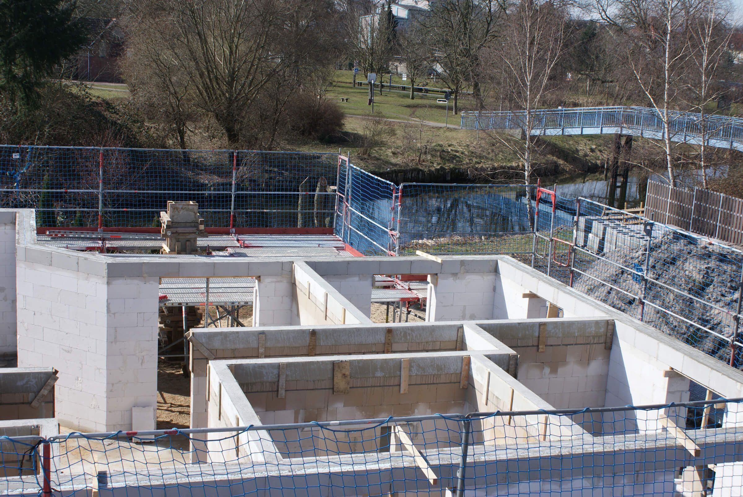 Baustelle Rohbau - Bauunternehmen Mirko Mielzccarek